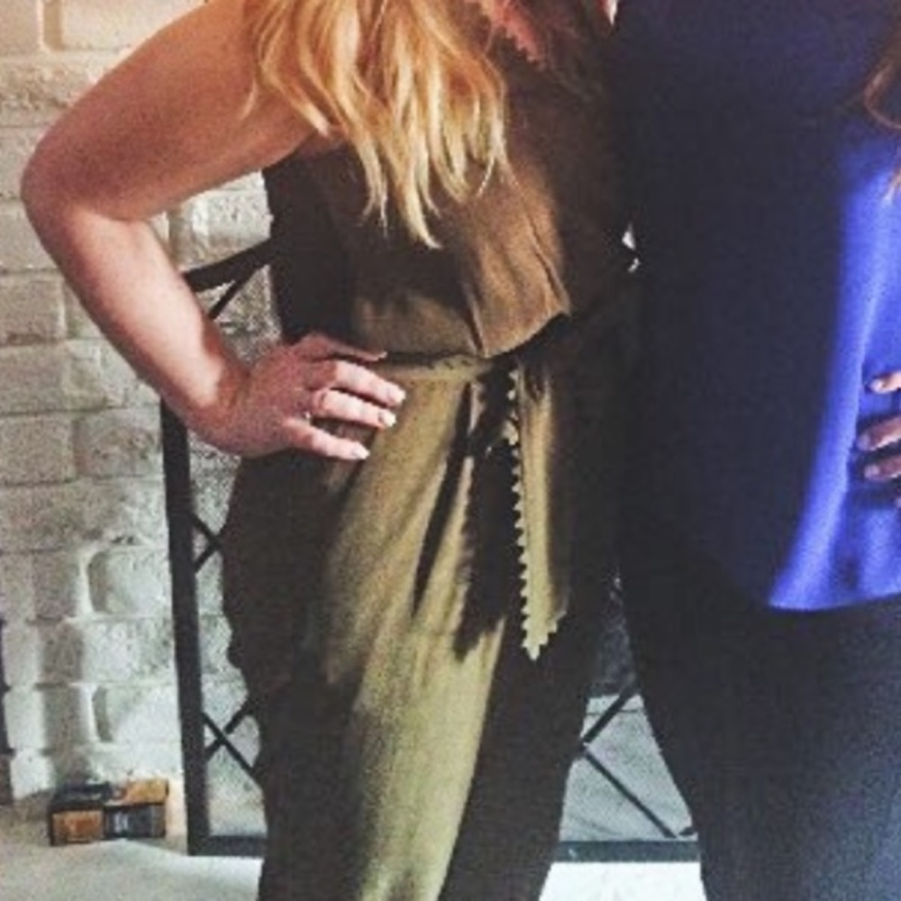 Green jumpsuit